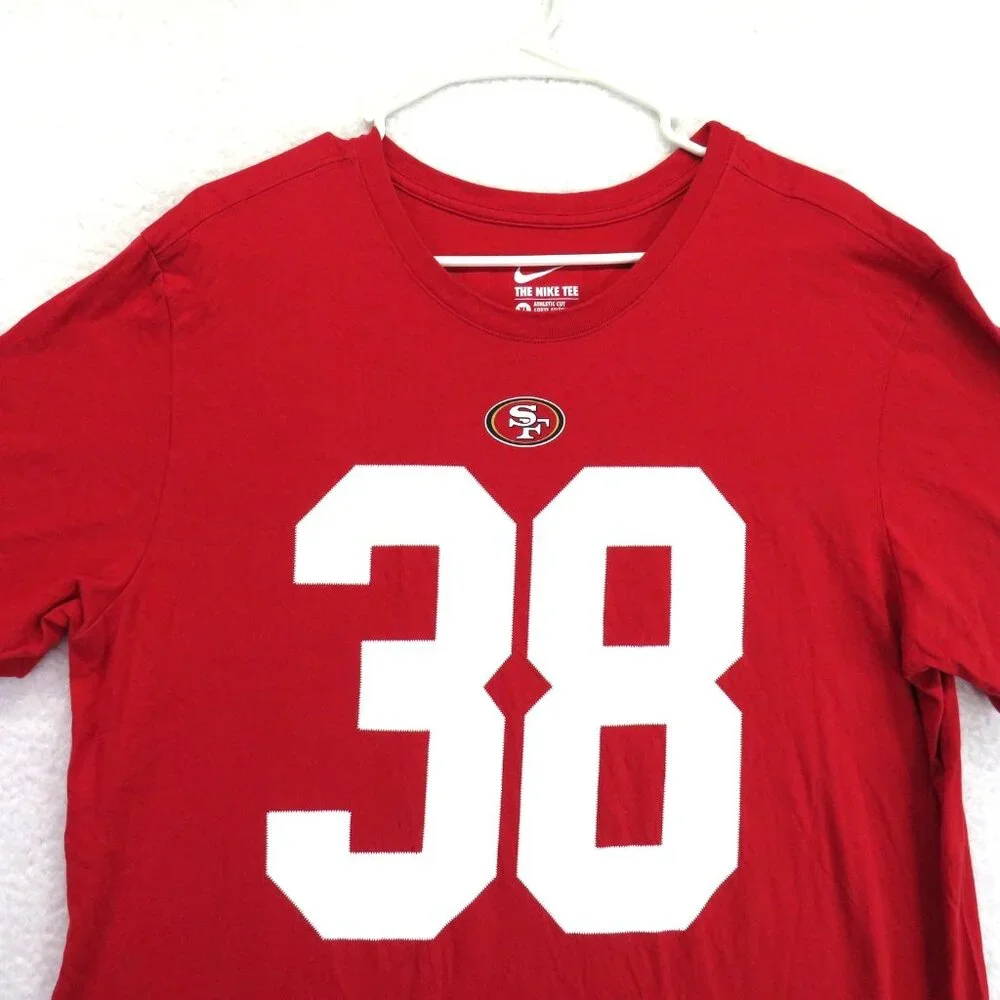 San Francisco 49ers‎ Shirt Mens XL Red NFL Football Hayne 38 Nike Tee Cotton